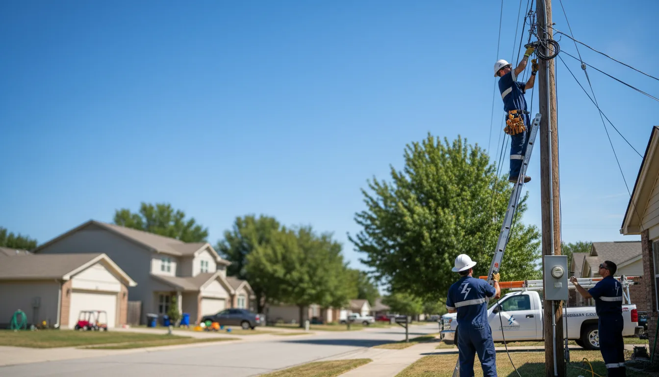 Residential electrician providing installation services in Troy, MI